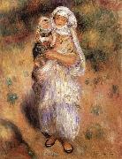 Pierre-Auguste Renoir Algerierin mit Kind oil painting artist